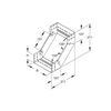 Kábeltálca emelő idom 200mm x 60mm-mag. 90° merítetten horganyzott acél RSD 60200 F Niedax